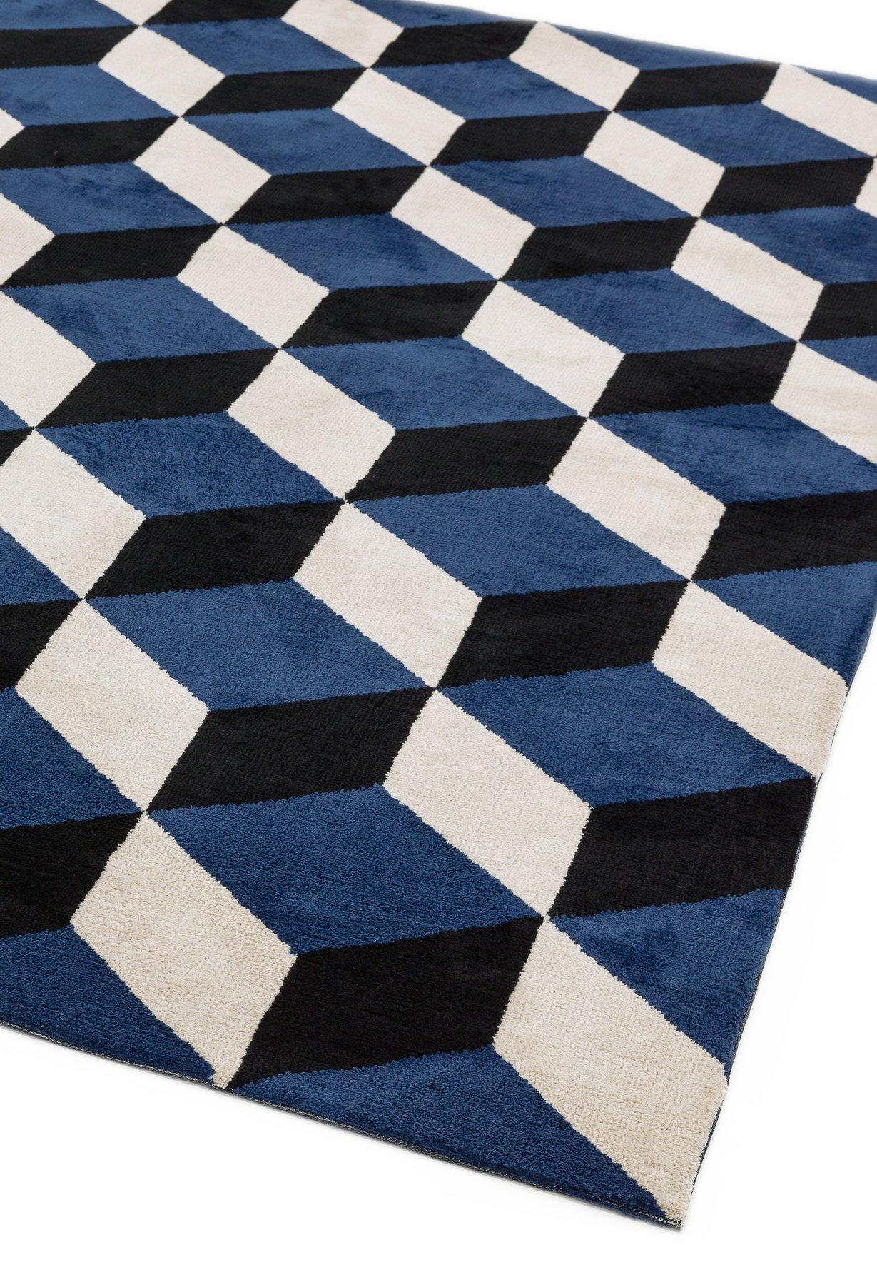 Arlo blue block. ERugs Direct